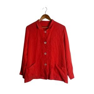 Fridaze‎ 100% linen button down shirt. Size large